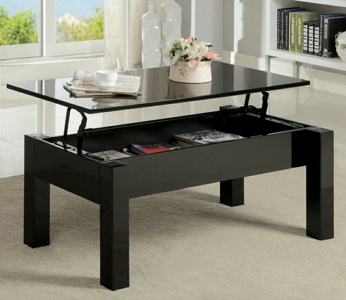 Table basse relevable philadelphia chêne clair
