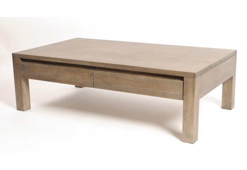 Table basse en bois tiroir