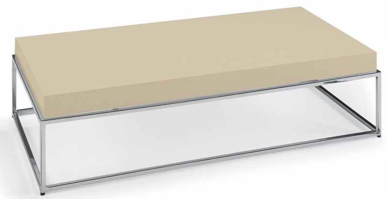 Table basse bois creme