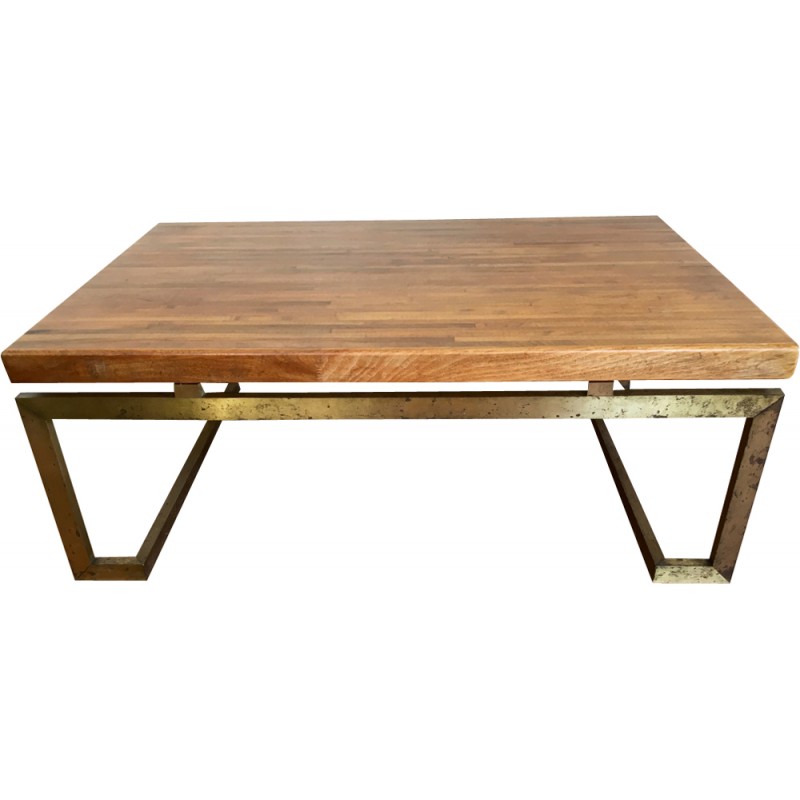 Table basse en bois lamellé collé