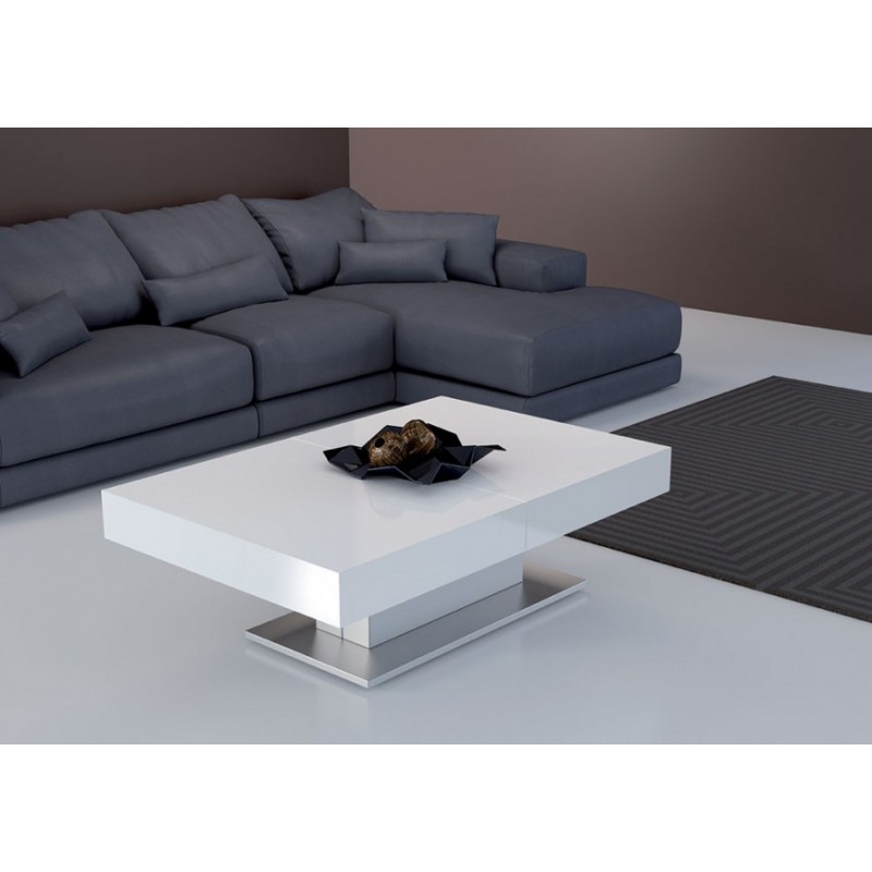 Table basse relevable verin