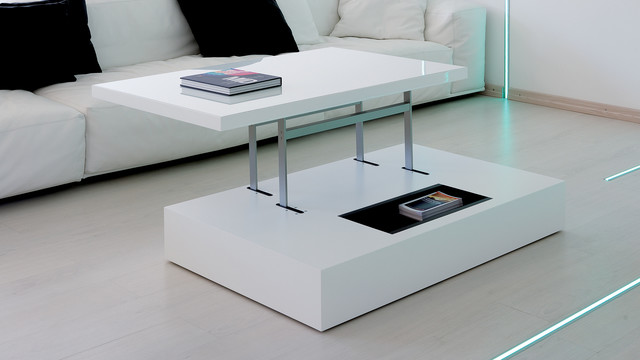 Table basse relevable carré