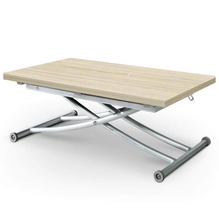 Table basse relevable hauteur cdiscount