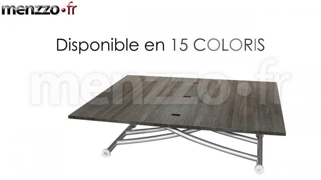 Table basse relevable carrera chêne clair