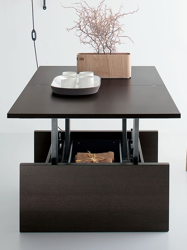 Table basse bois transformable en table haute