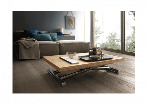 Table basse relevable 100x50cm trabendo ebene