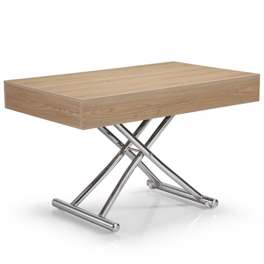 Table basse chene clair relevable