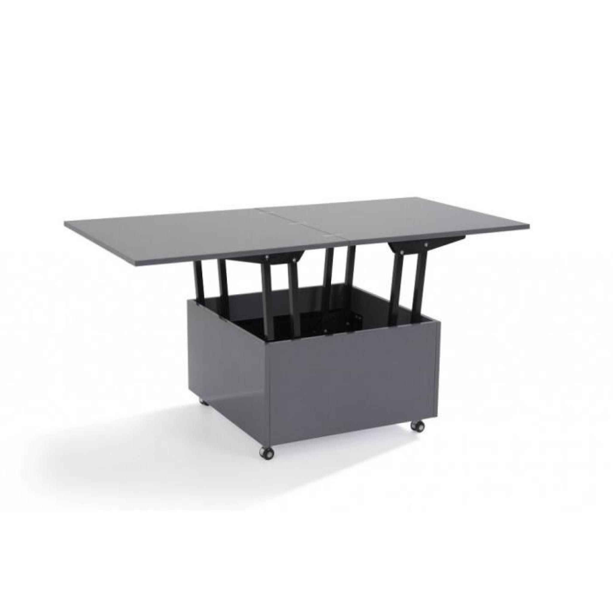 Table basse relevable carrera bois wenge