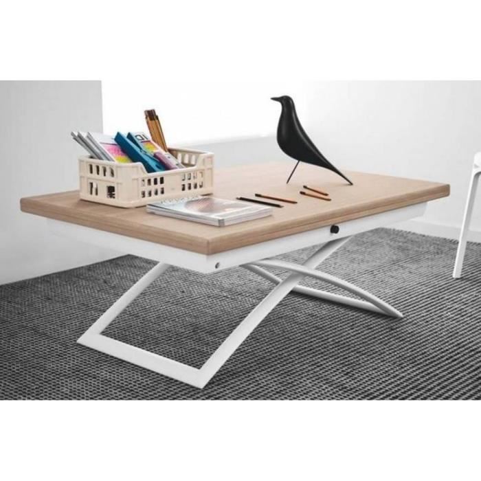 Table basse relevable en table a manger