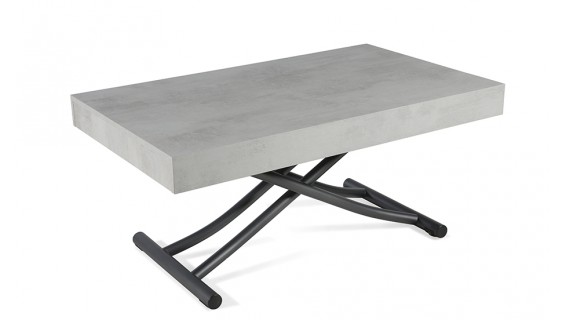 Table basse relevable beton