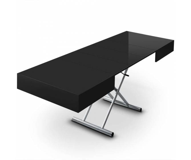 Table basse relevable noir