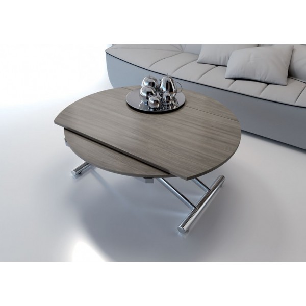Table ronde basse relevable