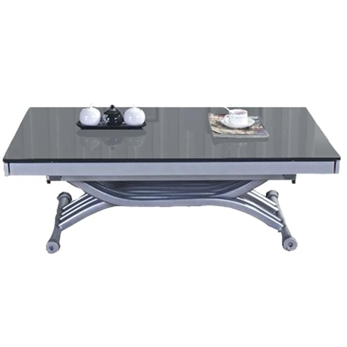Table basse relevable noir cdiscount