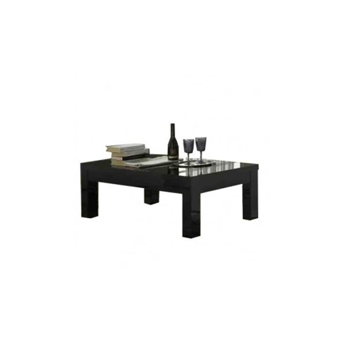 Table basse domi - bois laqué noir