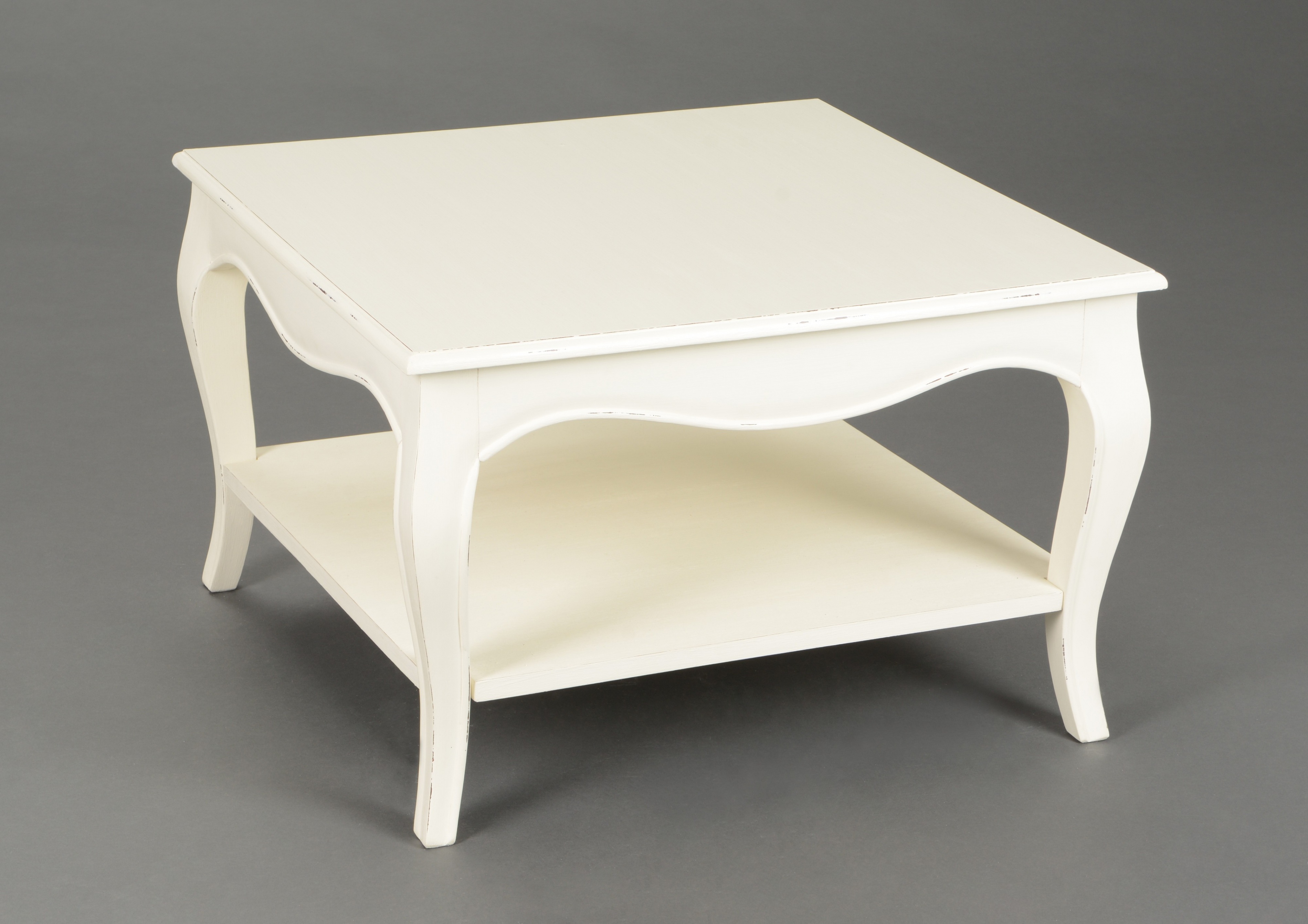 Table basse industrielle carrée métal et bois 90x90x44 lali