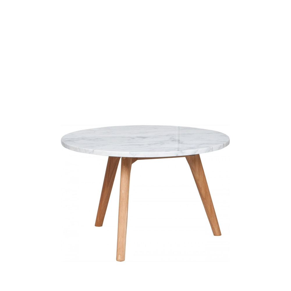 Table basse ronde bois rouge