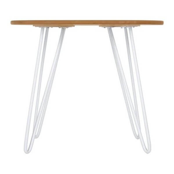 Table basse ronde scandinave metal
