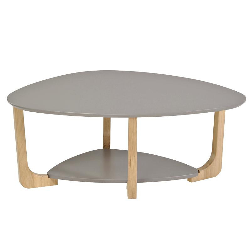 Table basse ronde bois et metal