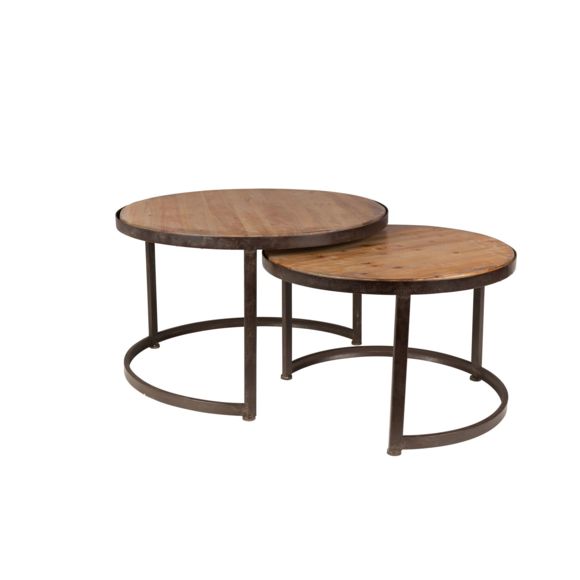 Table basse ronde bois pas cher