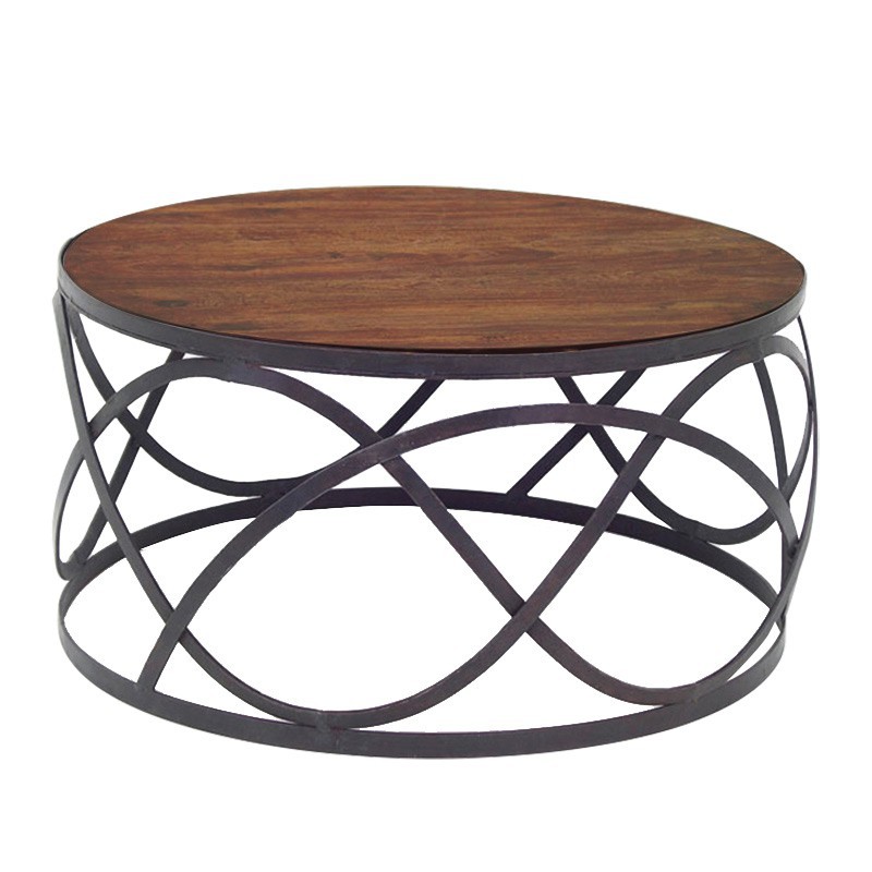 Table basse design fer forge