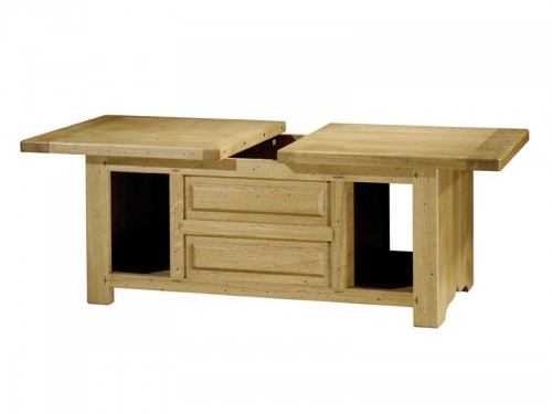 Table basse en bois qui s'ouvre
