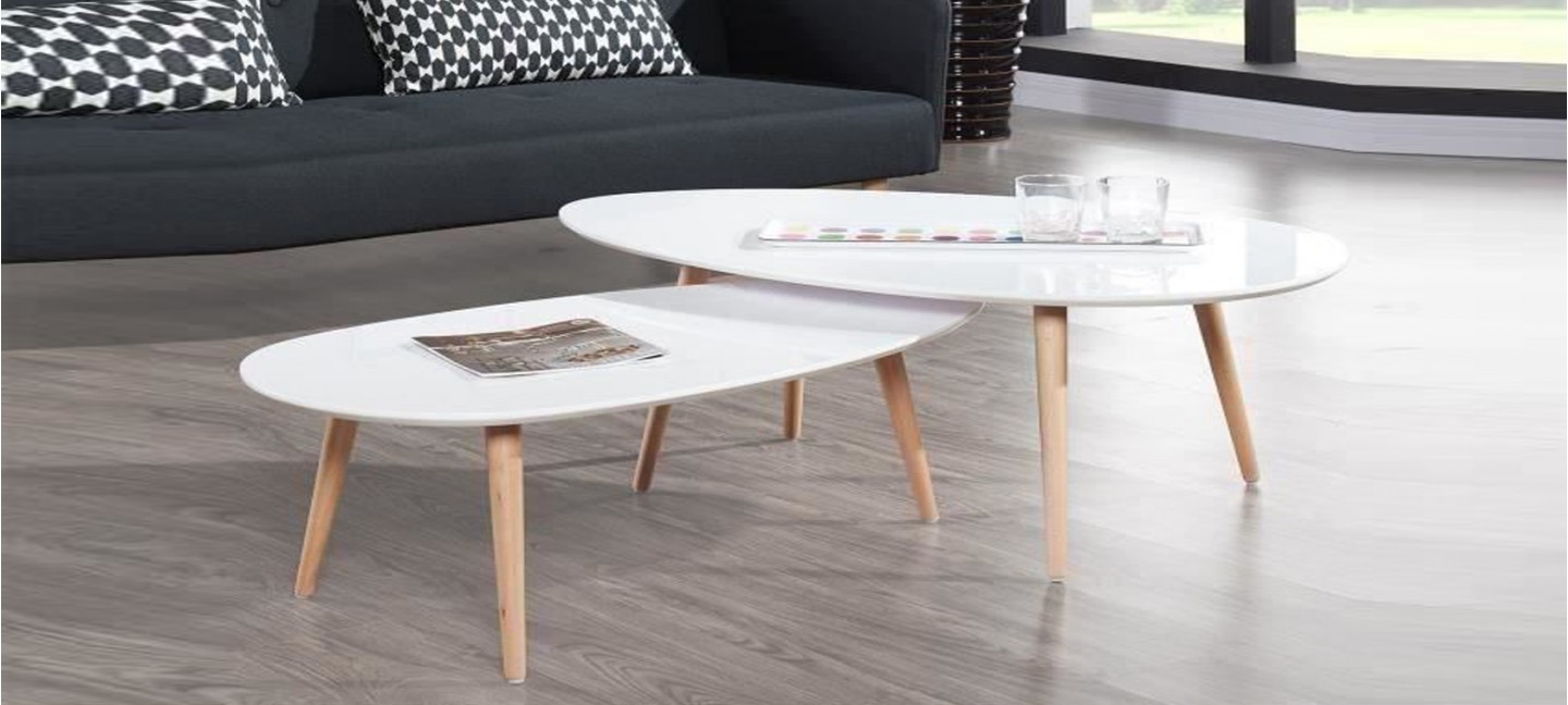 Table basse scandinave par 3