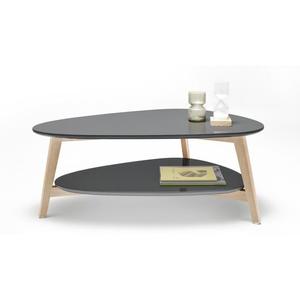 Table basse scandinave gris et jaune