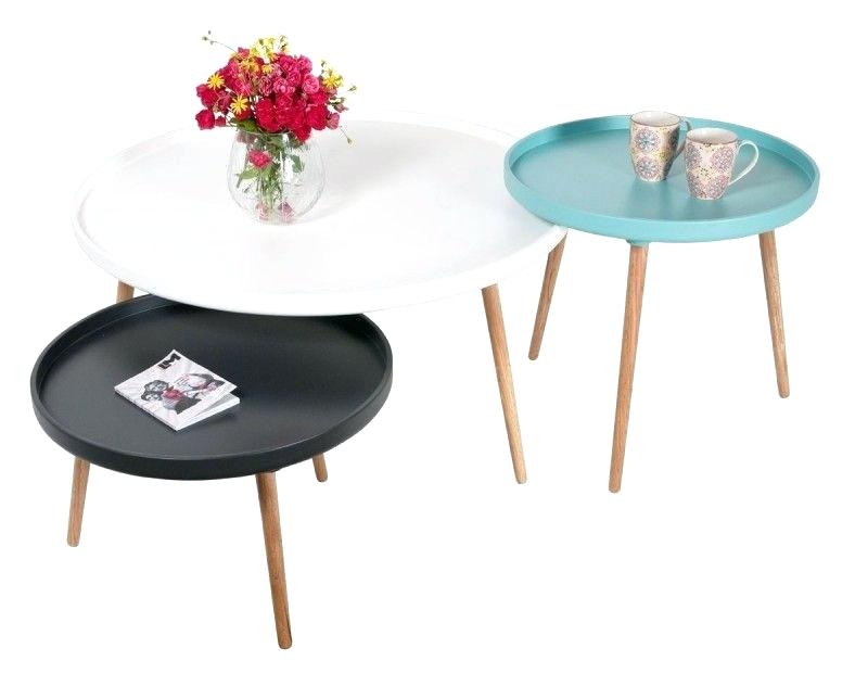 Table basse ronde scandinave ikea