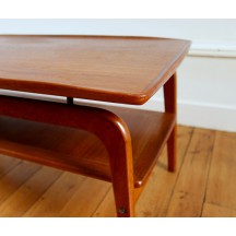 Table basse scandinave blanche rectangulaire