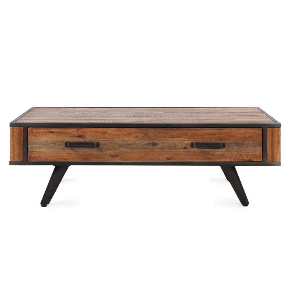 Table basse design industriel pas cher