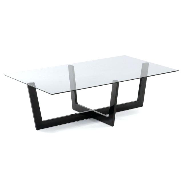 Table basse relevable zoe verre noir