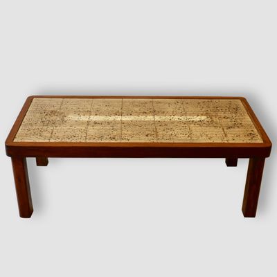 Table basse bois et céramique