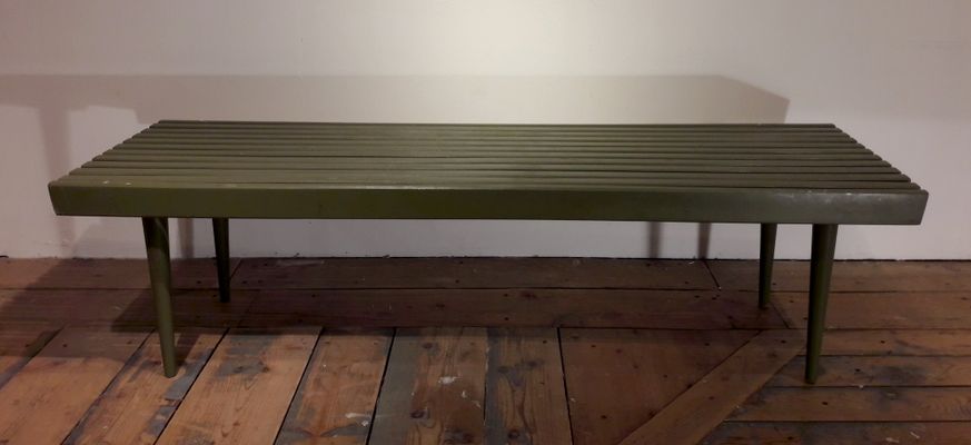 Table basse bois peint