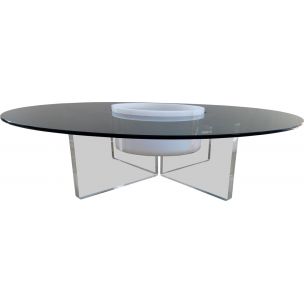 Table basse scandinave panier