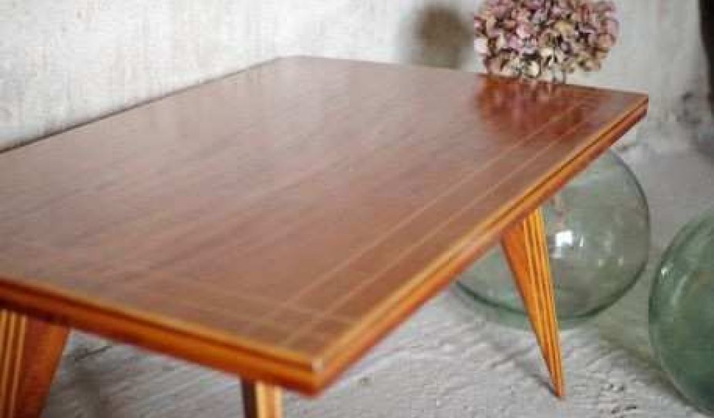 Table basse bois vintage pas cher