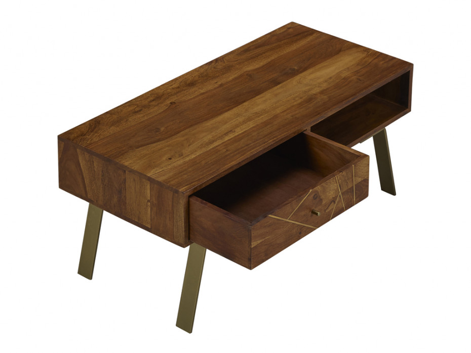 Table basse en bois sheesham