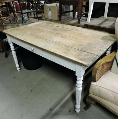 Table basse pied bois plateau blanc