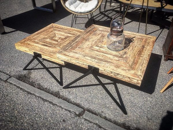 Dessin table basse bois
