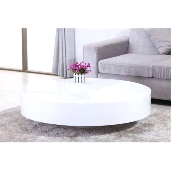 Table basse design blanc laqué et bois chêne spring
