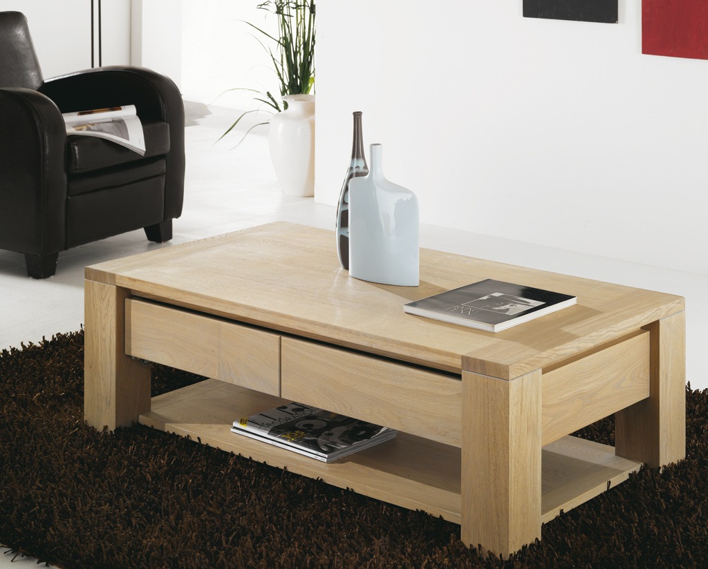 Modele de table basse en bois