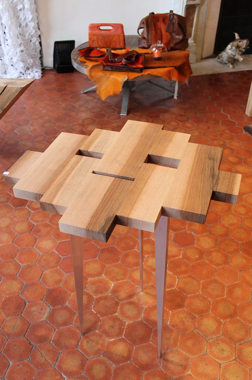 Table basse bois ébéniste