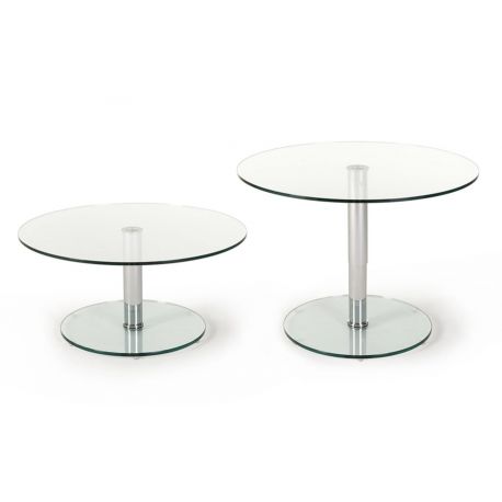 Table basse relevable ronde