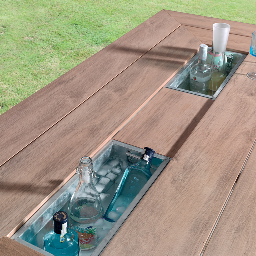 Table basse jardin cocktail scandinave
