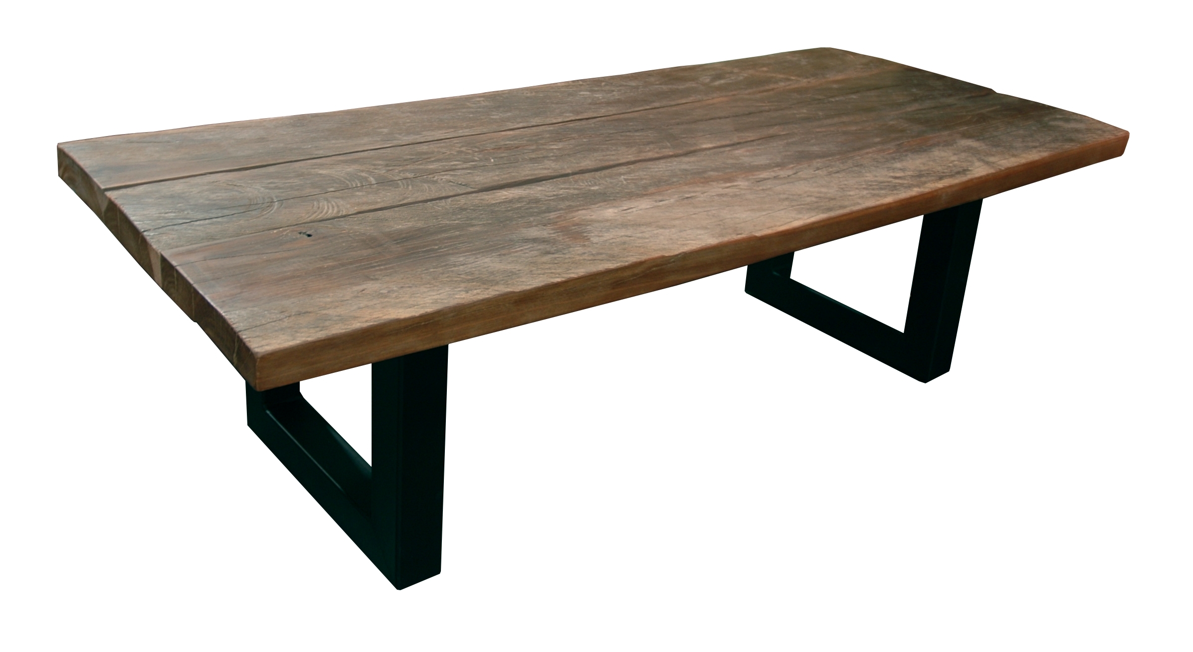 Petite table basse bois et fer