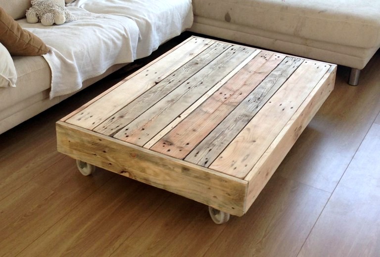 Prix d'une table basse en palette