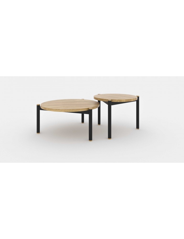 Table basse en bois chene massif