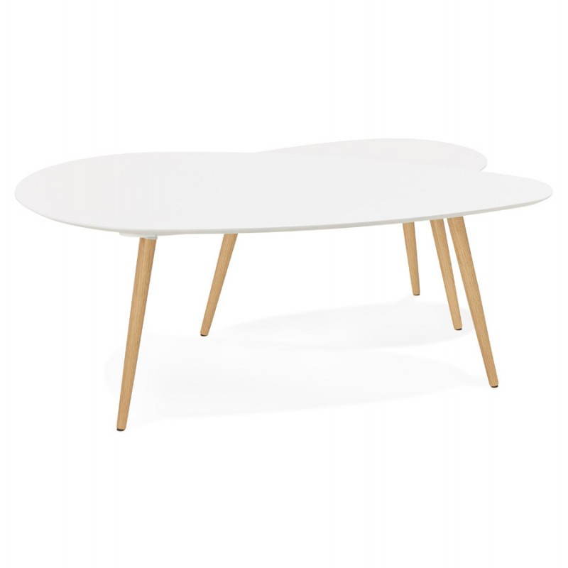 Table basse bois claire carree