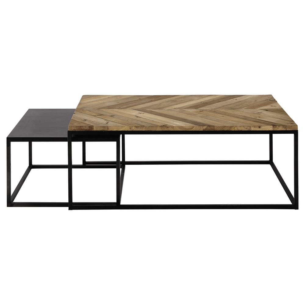 Table basse carrée bois la redoute