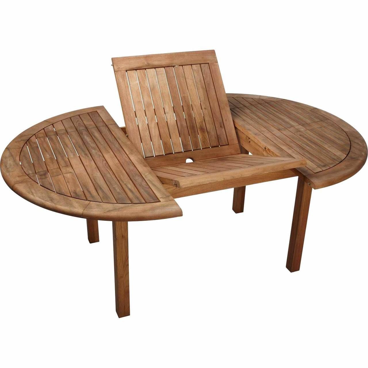 Table basse bois jardin ronde
