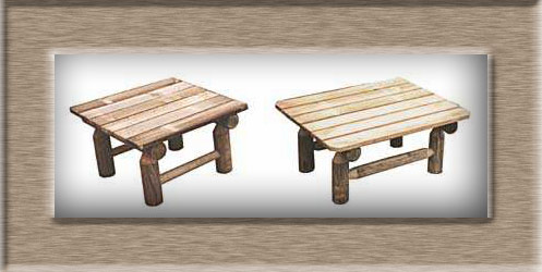 Table basse extérieure bois